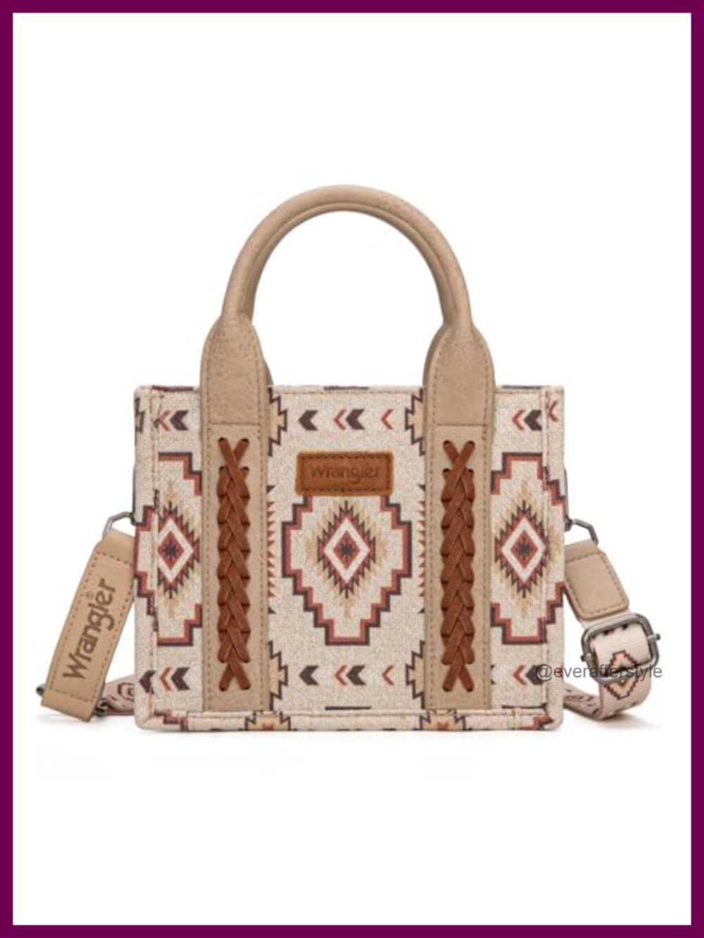 Mini Aztec Tote Bag Small Top Handle Purse Adjustable Strap Crossbody
